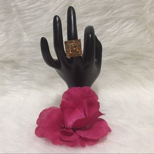 🌹Palm Beach Yellow Rhinestone Fashion Ring